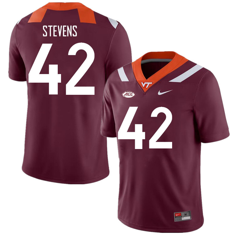 Men #42 Aycen Stevens Virginia Tech Hokies College Football Jerseys Stitched Sale-Maroon